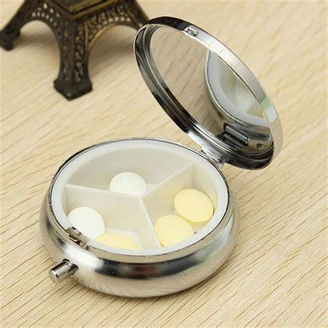 small metal pill box|portable small pill box.